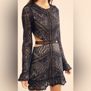 For Love and Lemons Emerie Cutout Dress in Black. Love the boho vibes